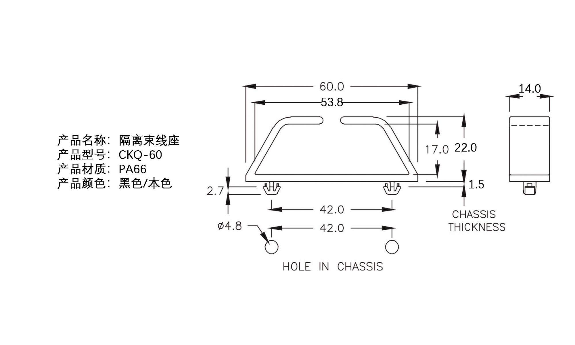 隔离束线座 CKQ-60